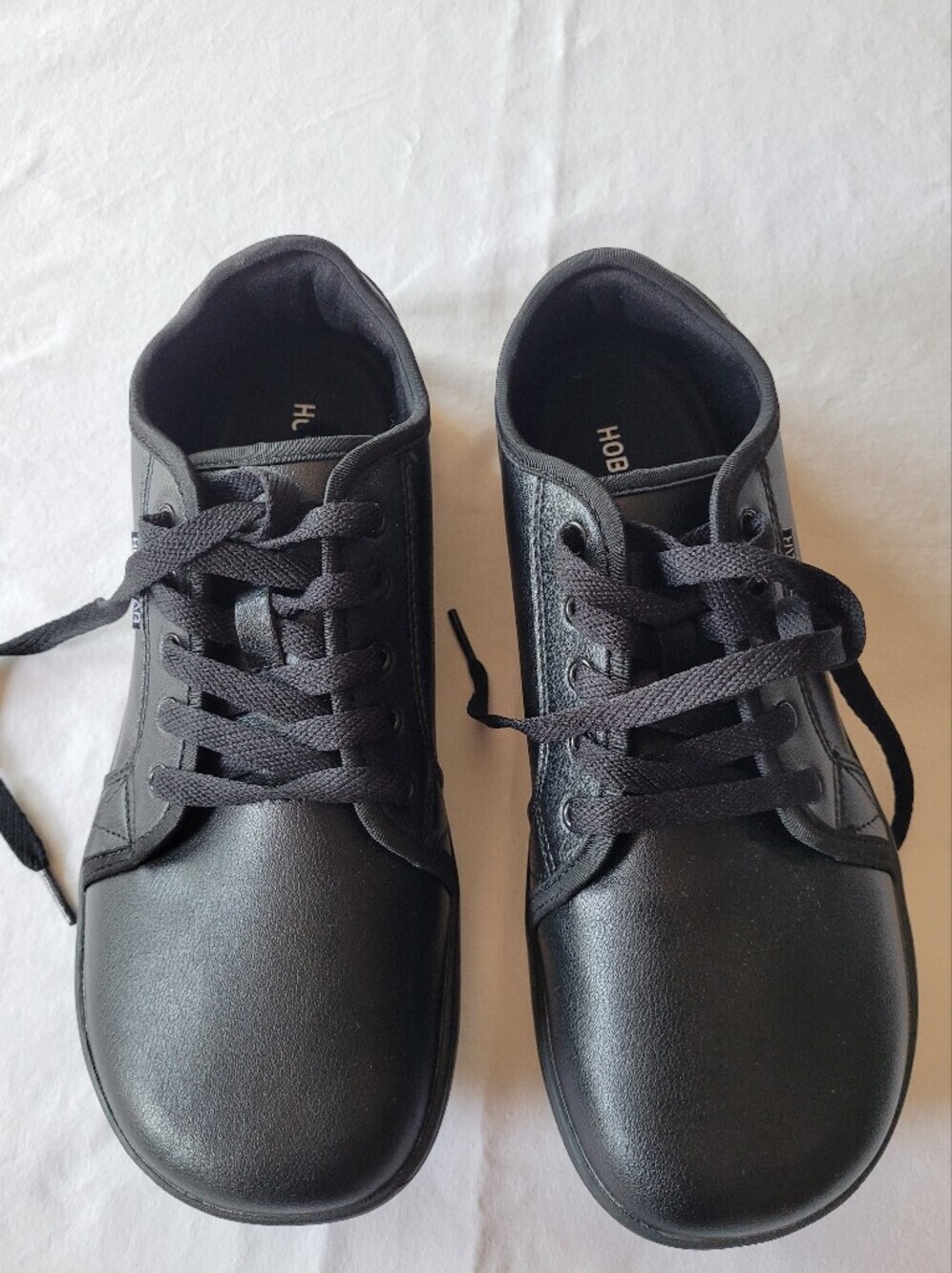 Women's/Unisex Black Slip-On Lace-Up Comfort Sneakers 42 - Picture 2 of 9